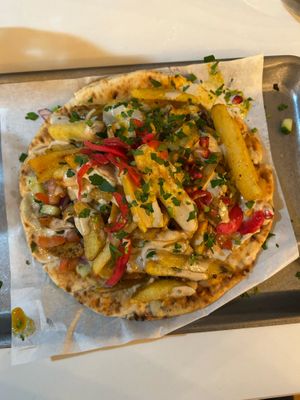 Vegan chickn gyros at Yafo in Bristol