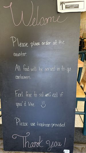 Note take-out packaging even for dine-in orders 😔  at Tuanjai Thai Noodle in Aztec