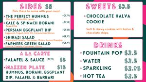 Menu 3 at ZOOD in Newport Beach