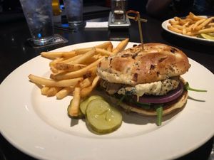 Vegan burger w/ Gardein patty, vegan cheese  at Yard House - Legends Outlets in Kansas City