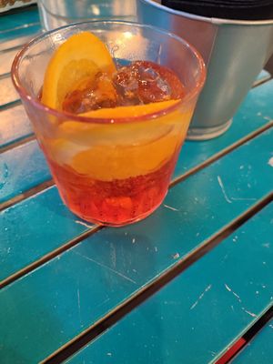 Aperol spritz at Yatta Vegan in Warsaw