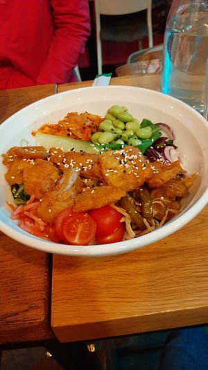 Vegan bowl at Yatta Vegan in Warsaw