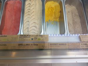 Tagged vegan Gelato at NŪDA Market in Barcelona