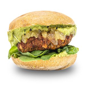 A perfect combination of high-quality plant-based proteins and tempting flavors, this burger offers you a delicious and healthy experience.  at Vegasmo in Brasov