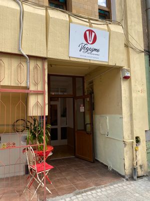 The view from outside. at Vegasmo in Brasov