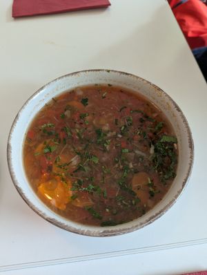 Soup at Vegasmo in Brasov