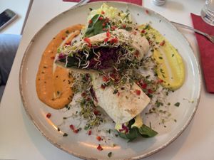 Curry masala wrap at Vegasmo in Brasov