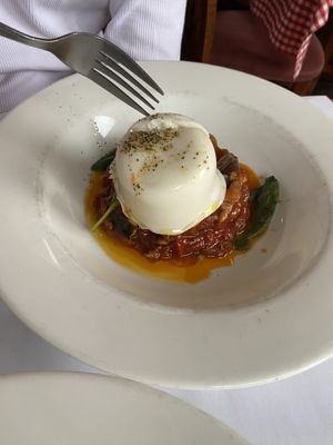 Burrata vegan  at Gigi's in Balmain