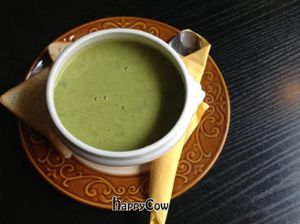 spinach soup at Taka in Riga