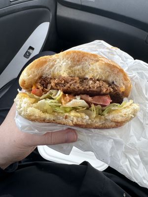 Vegan burg - super fresh!  at Bit Of Britain in Upper Coomera