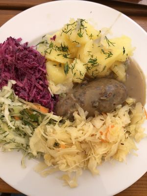 Zraz z sosem grzybowym at Vega in Wroclaw