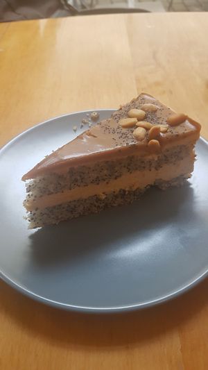Peanut butter cake at Vega in Wroclaw