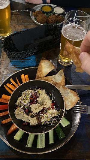Hummus and Falafel  at Vega in Wroclaw