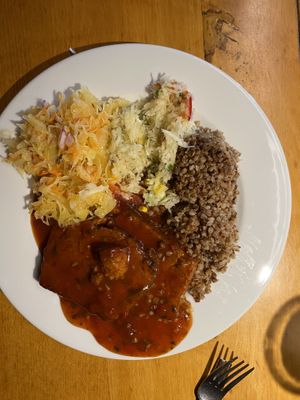 Seitan casserole   at Vega in Wroclaw
