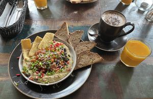 Humus 😋  at Vega in Wroclaw