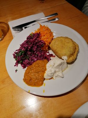 spinach casserole at Vega in Wroclaw