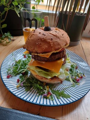 Big kahoona burger (I underestimated the size 😅) at Vega in Wroclaw