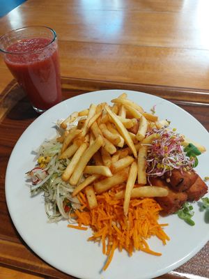 Fake fish plate at Vega in Wroclaw