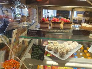 Cake selection at Vega in Wroclaw