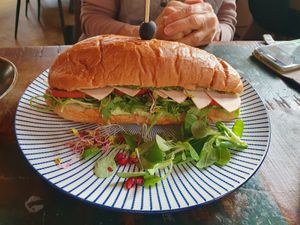 Ham sandwich at Vega in Wroclaw