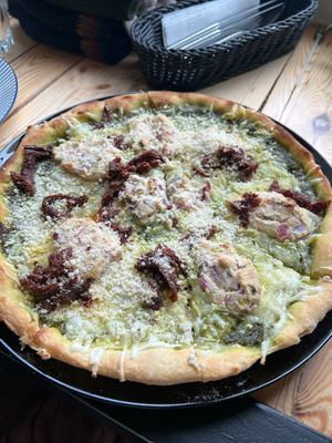 Pesto Ricotta Pizza w/ Sun-dried tomatoes  at Vega in Wroclaw