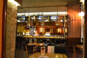 The ground floor since 2013 offers plant-based versions of polish cuisine, hot soups and burgers. at Vega in Wroclaw