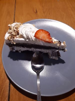 Chocolate cake with coconut cream - 14zloty at Vega in Wroclaw