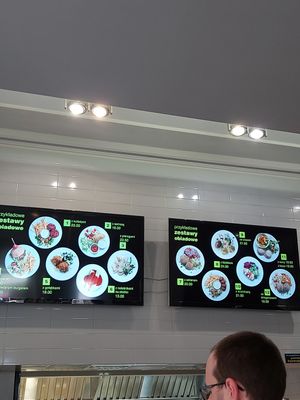 Menu at Vega in Wroclaw