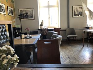 Seating area  at Vega in Wroclaw