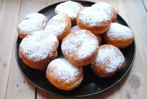 Donut with plum jam. at Vega in Wroclaw