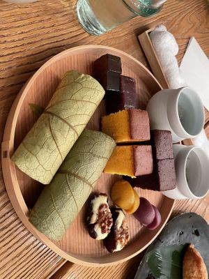 Wagashi (Japanese desserts)   at Higashiya Ginza in Tokyo