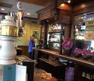 at the bar at European Street in Jacksonville