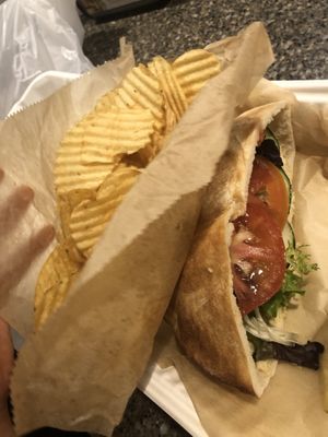 Falafel pita   at European Street in Jacksonville