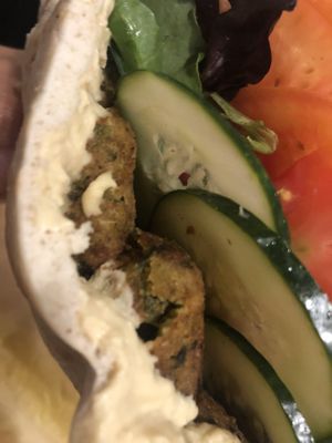 Falafel pita   at European Street in Jacksonville