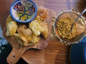 Dukkah (Side) at Caffi'r Cob in Mold