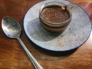 Vegan Cheesecake at Caffi'r Cob in Mold