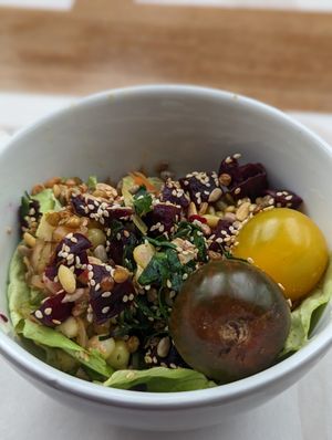 From the salad bar at Heladería Crepes & Waffles in Bogota