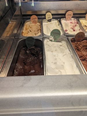 Vegan flavors at Heladería Crepes & Waffles in Bogota