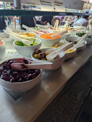 Salad bar at Heladería Crepes & Waffles in Bogota
