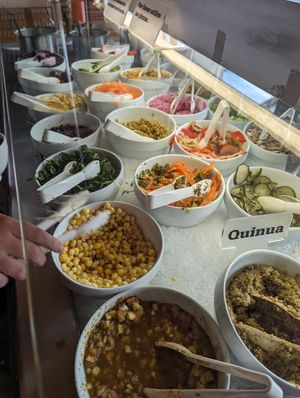 Salad bar at Heladería Crepes & Waffles in Bogota