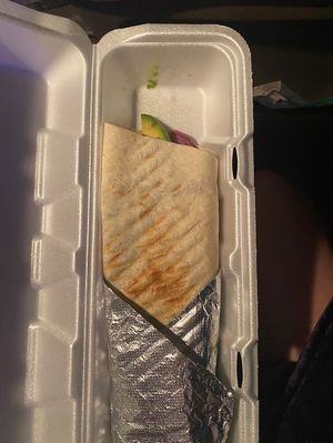 Vegan shawarma to go  at Sultan Kabob in Breezewood