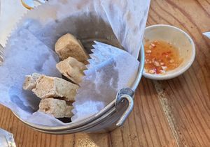 Tofu fries starter - generous portion  at Pochana in Astoria