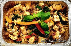 Tofu Basil Sauce at Thai Food By MadamSue in Ridgeland