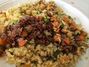 riso rosso, quinoa, basmati von verdure at Veggie Shop in Verona