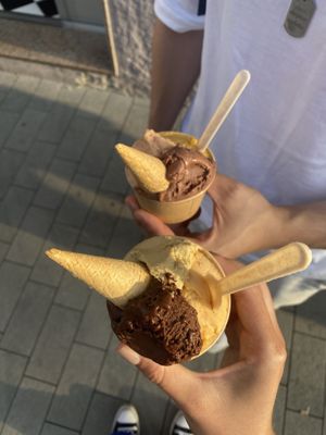 vegan ice cream  at Gelati Radicali in Ancona
