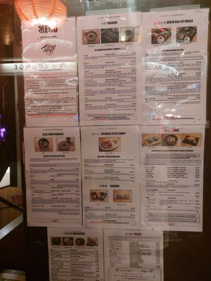 Menu at Tokyo Diner    in London