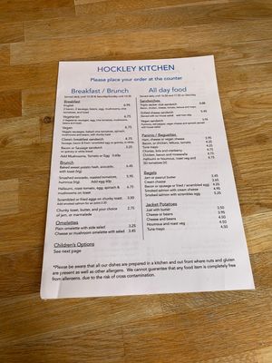 Lots of vegan options!  at Hockley Kitchen in Nottingham