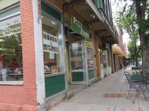 entrance at Pizza Aroma in Ithaca