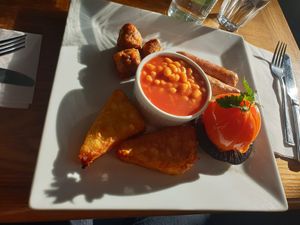 Vegan breakfast   at Greengages in Salisbury