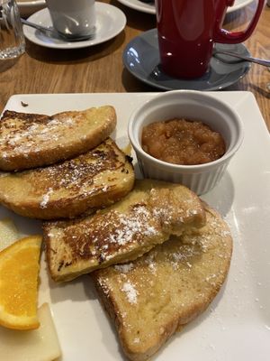 Vegan French Toast   at Greengages in Salisbury